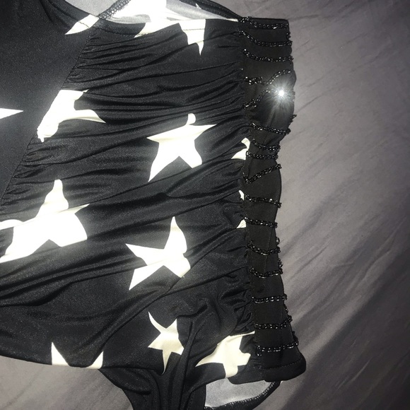 Navy Blue and White Star Dress - Picture 3 of 6